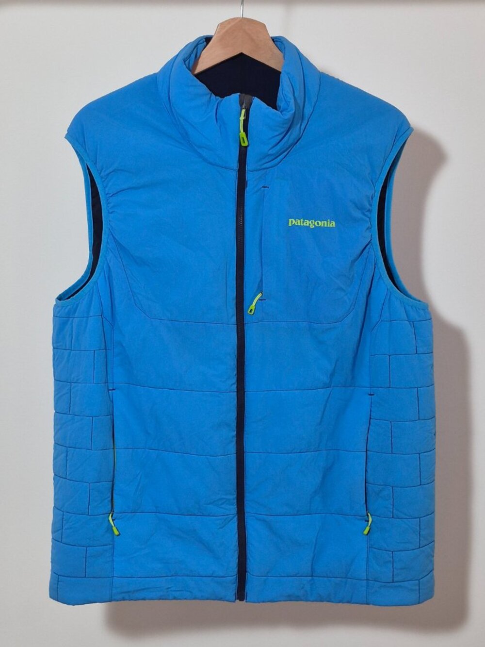 Patagonia Vest Mens Size Large Blue Nano Air Light Full Zip Ultralight 84270